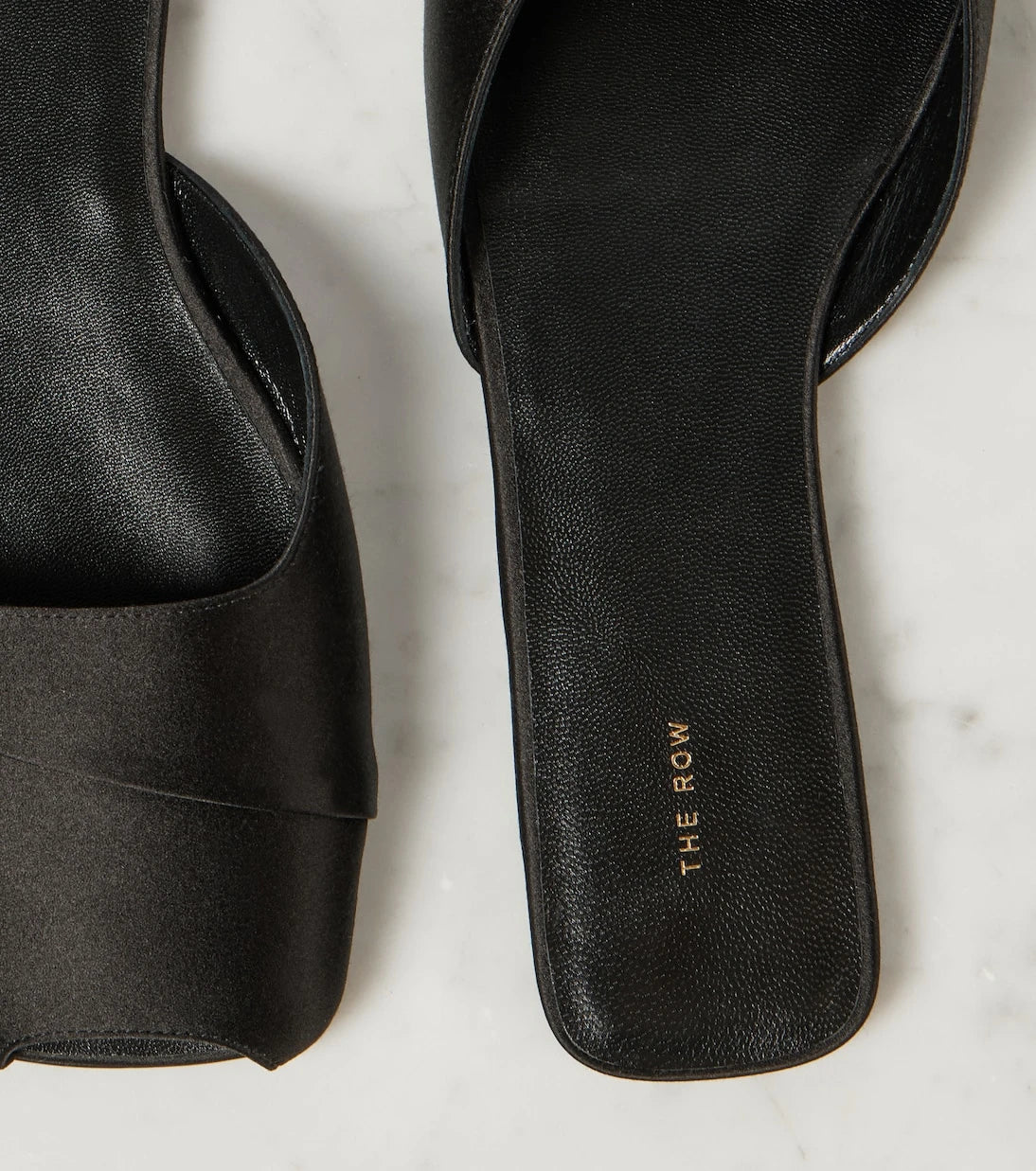 The Row - Milla satin slides