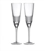 Set of 2 Crystal Copper Coast Flute Glasses