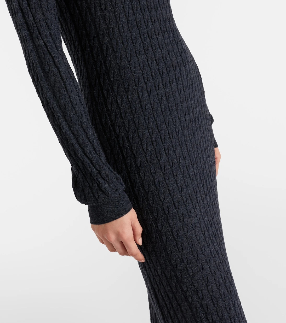 Toteme - Cable-knit wool maxi dress