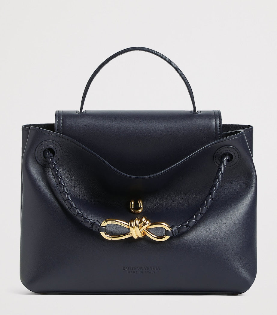 Blue Leather Ciao Ciao Top-Handle Bag