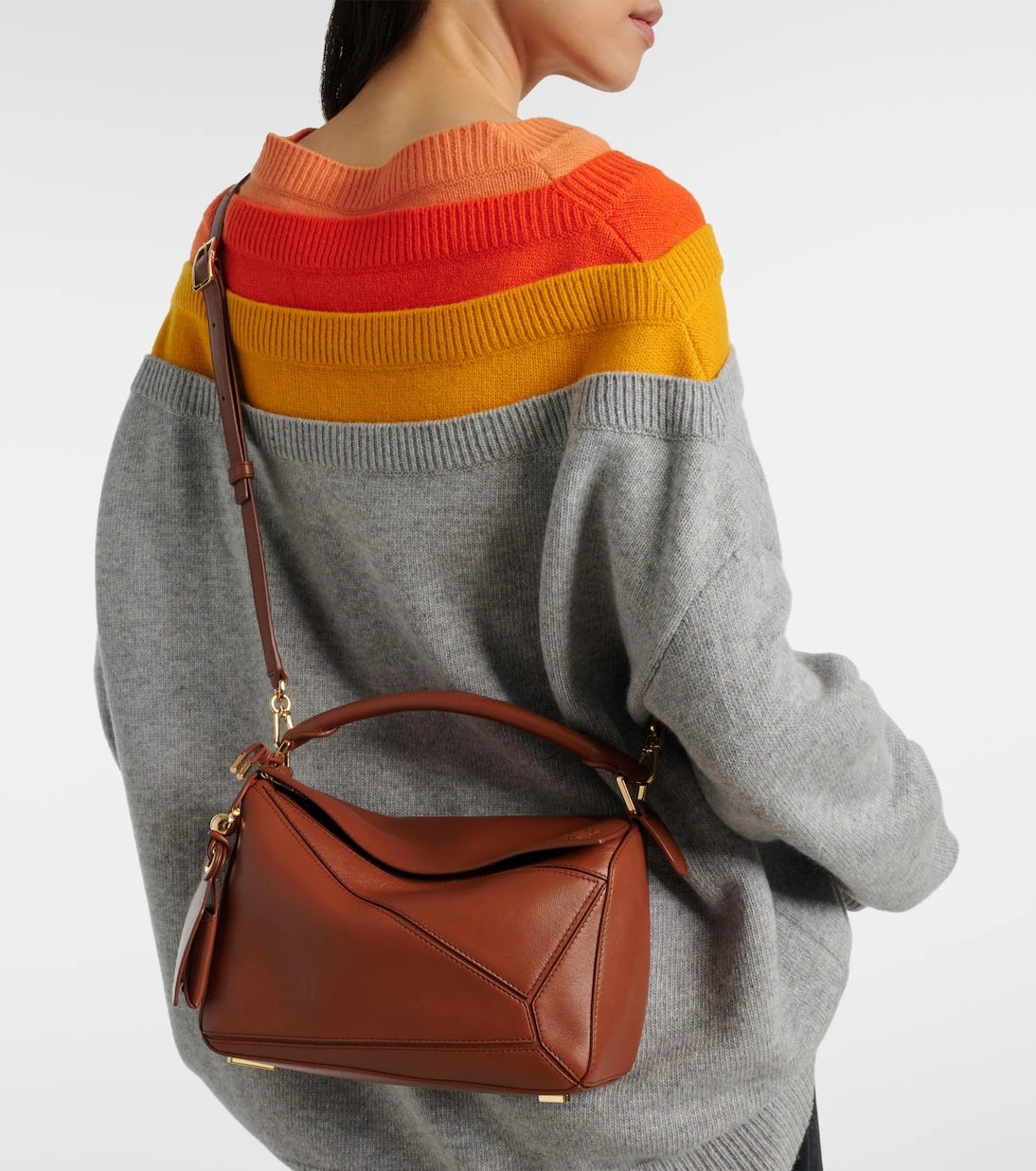 Loewe - Featherlight Puzzle Small tote bag