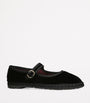 Flabelus Black Velvet Antonia Mary Janes