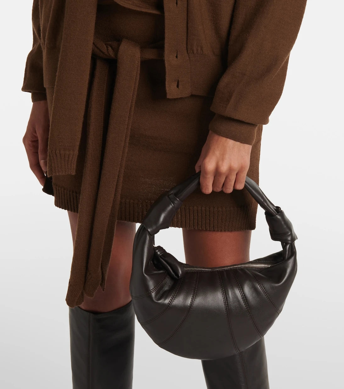 Lemaire - Fortune Croissant Mini leather shoulder bag