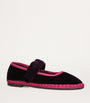 Flabelus Purple Velvet Mafalda Espadrilles