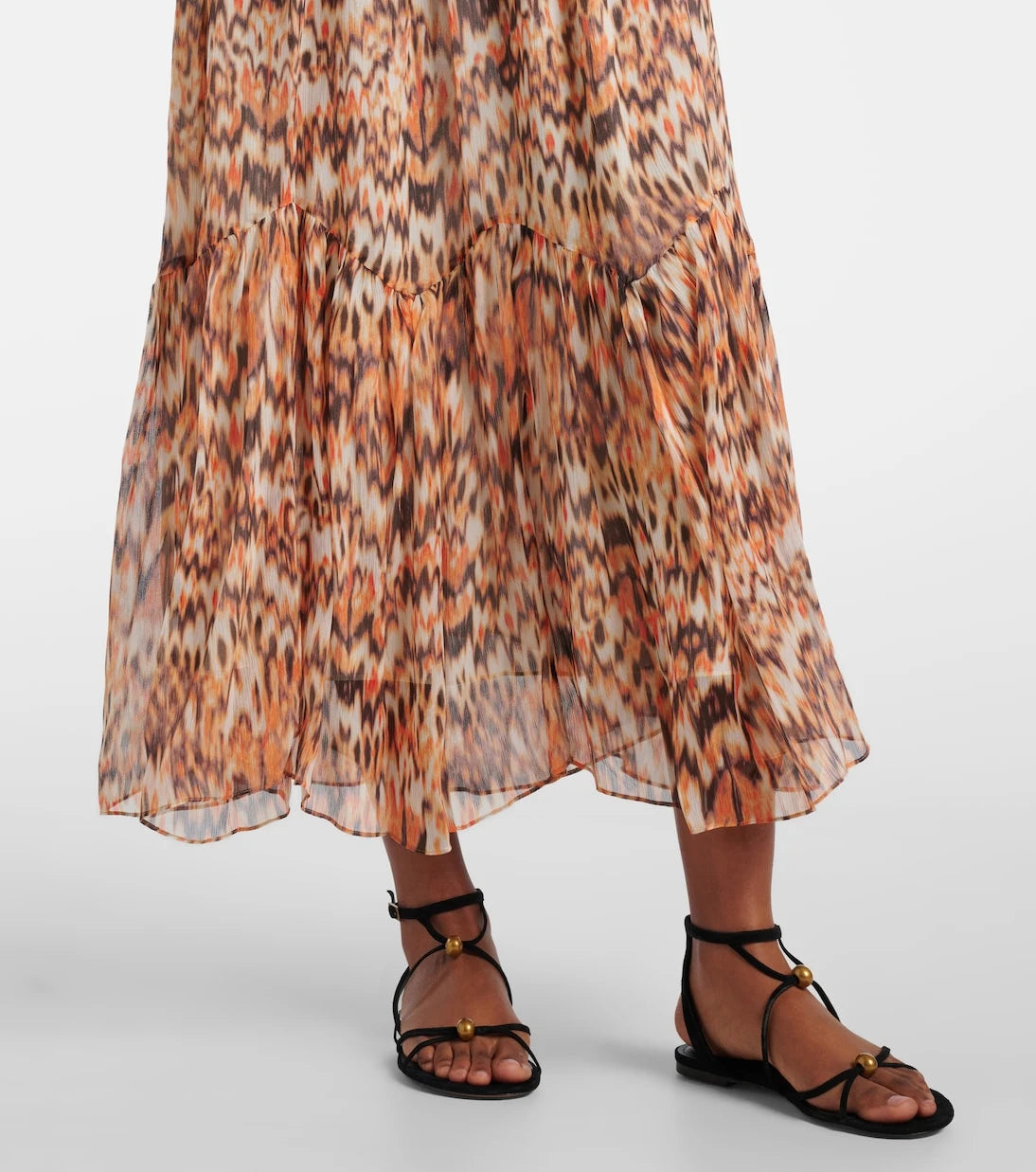 Isabel Marant - Odelia printed gathered silk midi dress