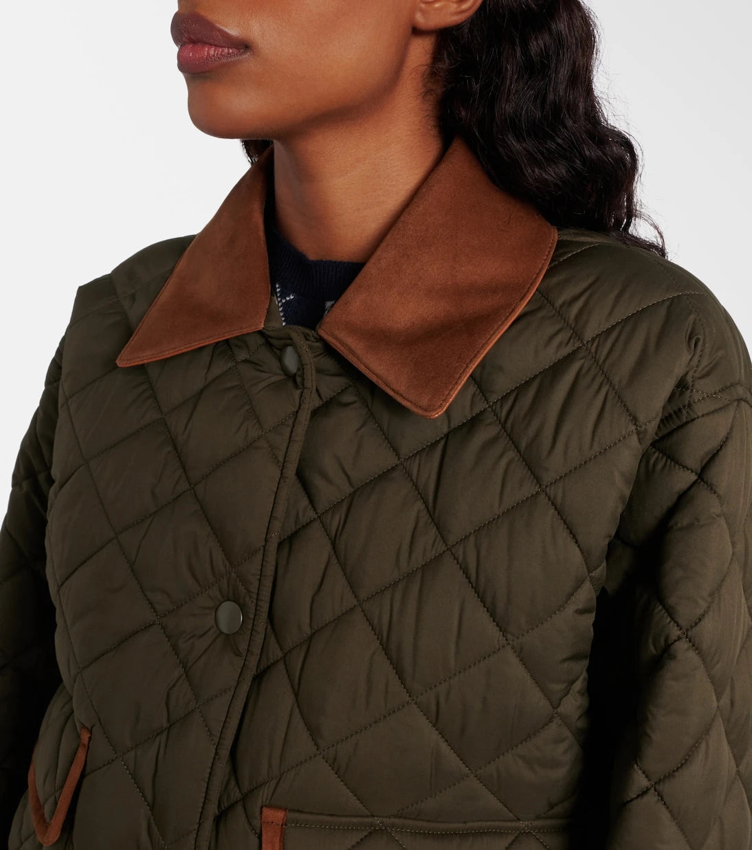 Miu Miu - Quilted leather-trimmed jacket