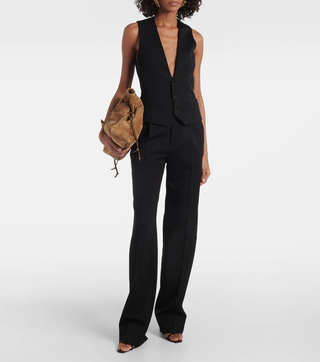 Saint Laurent - Wool tuxedo pants