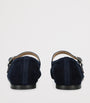 Le Monde Beryl Navy Suede Mary Jane Ballet Flats