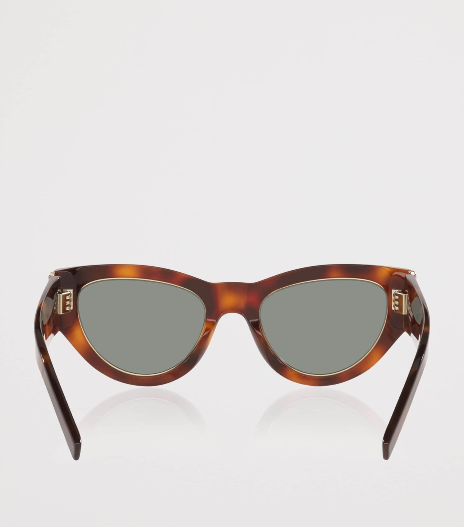 Saint Laurent Brown Acetate SL M94 Rim Cat Eye Sunglasses