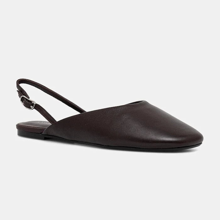 Calvin Klein OBLIQUE BALLERINA SLINGBACK LTH Deri Balerin Ayakkabı