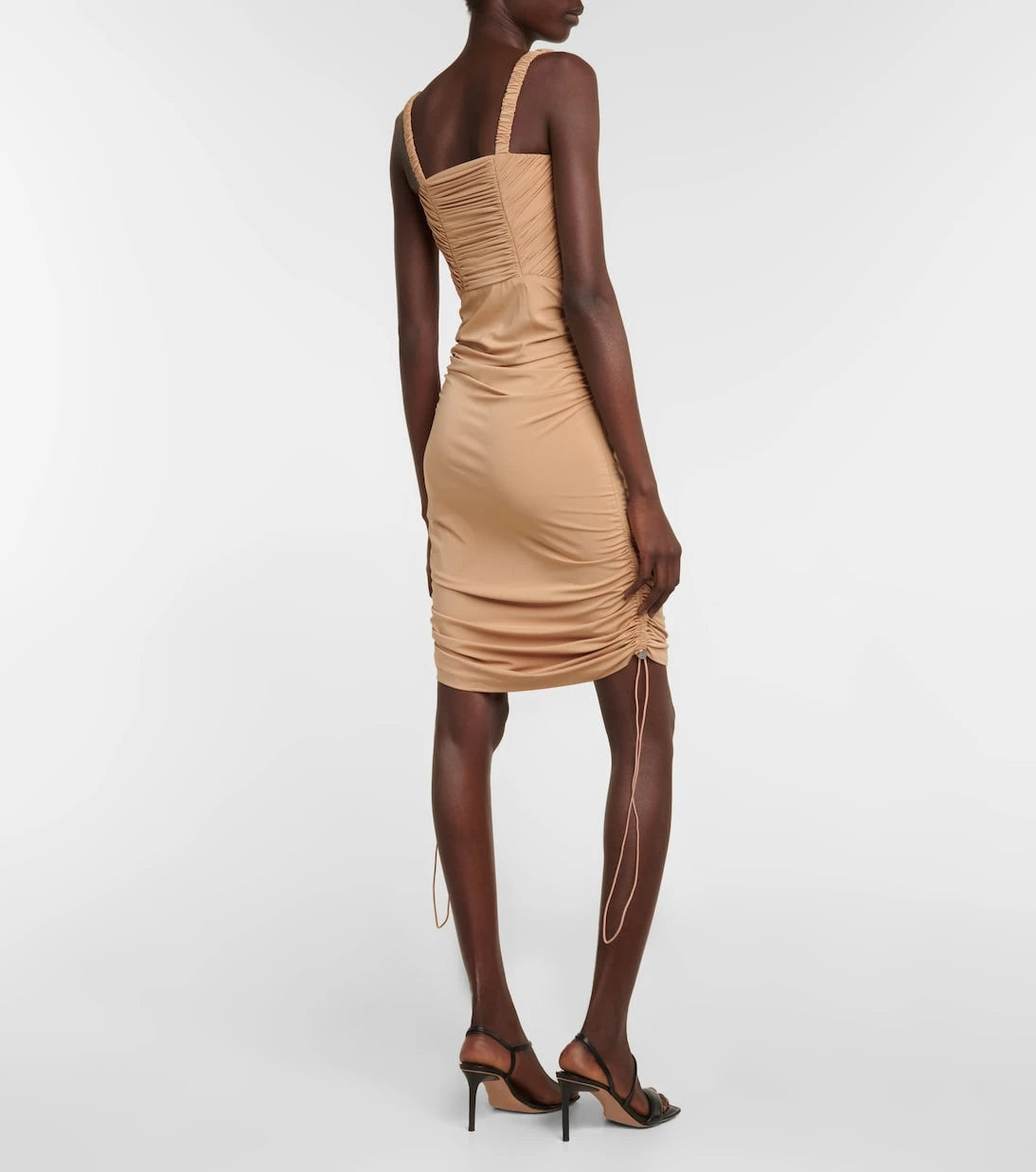 Dion Lee - فستان ميدي بتصميم مزموم