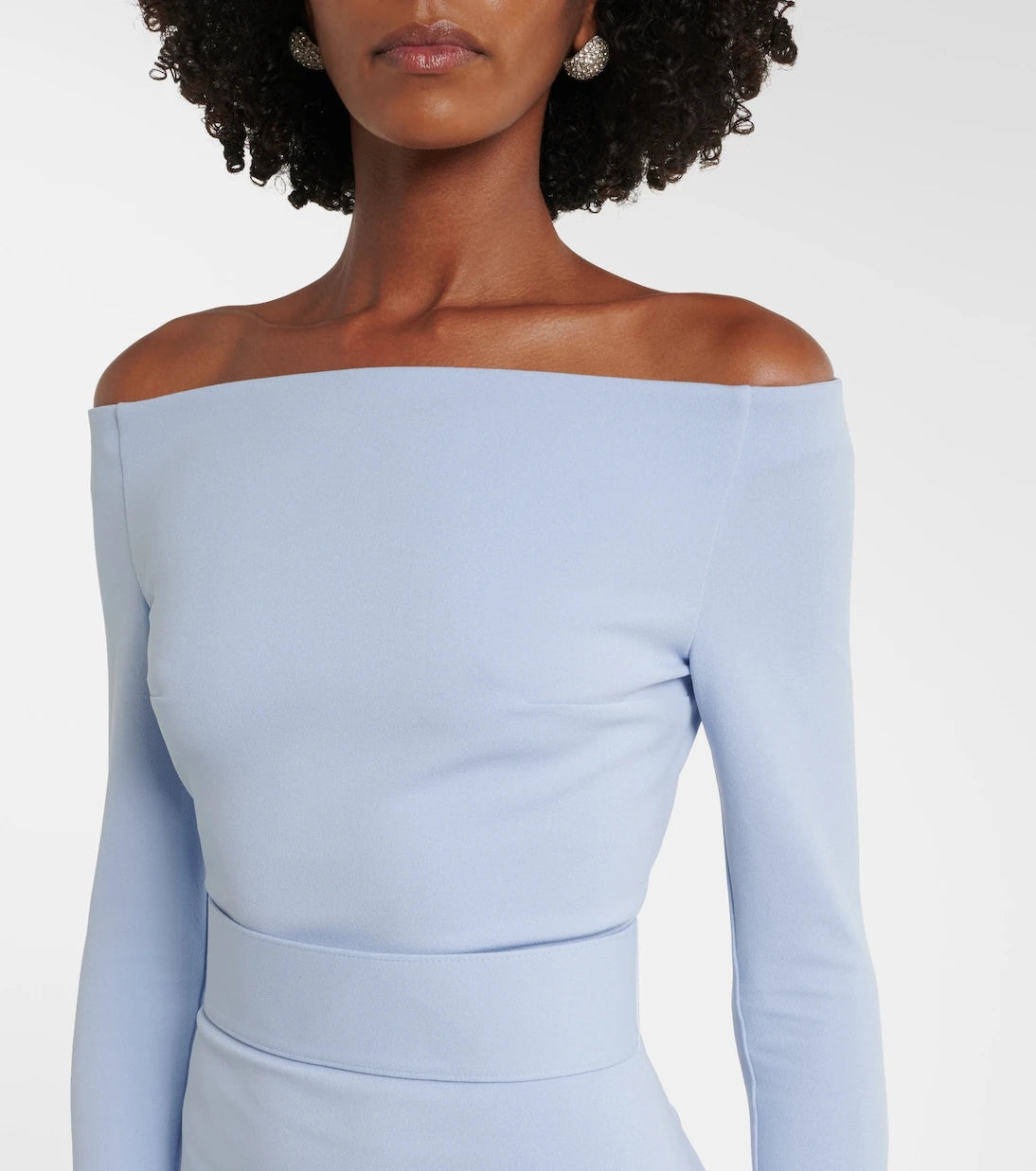 Solace London - Sabina off-shoulder gown