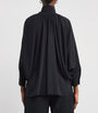 Max Mara Black Silk Leonida Blouse