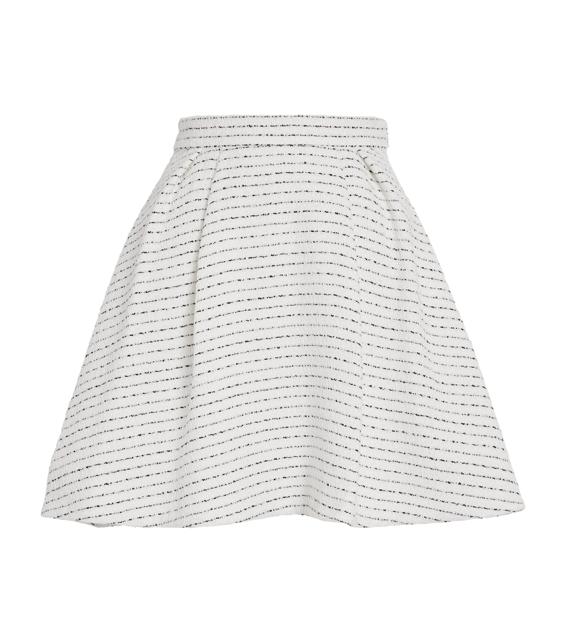 Tweed Embellished Mini Skirt