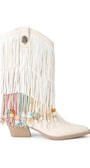 Kurt Geiger London каубойски ботуши дамски от велур Fringe Cowboy Boot