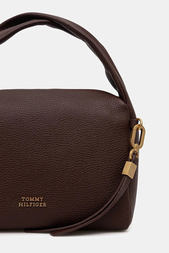 Кожена чанта Tommy Hilfiger