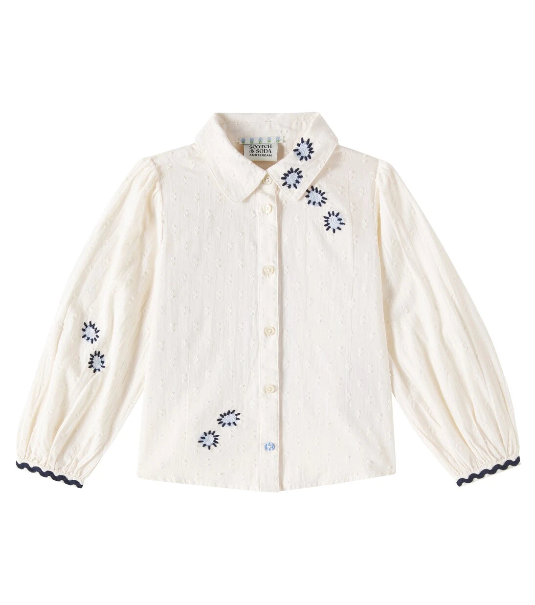 Scotch & Soda Kids - Embroidered cotton shirt