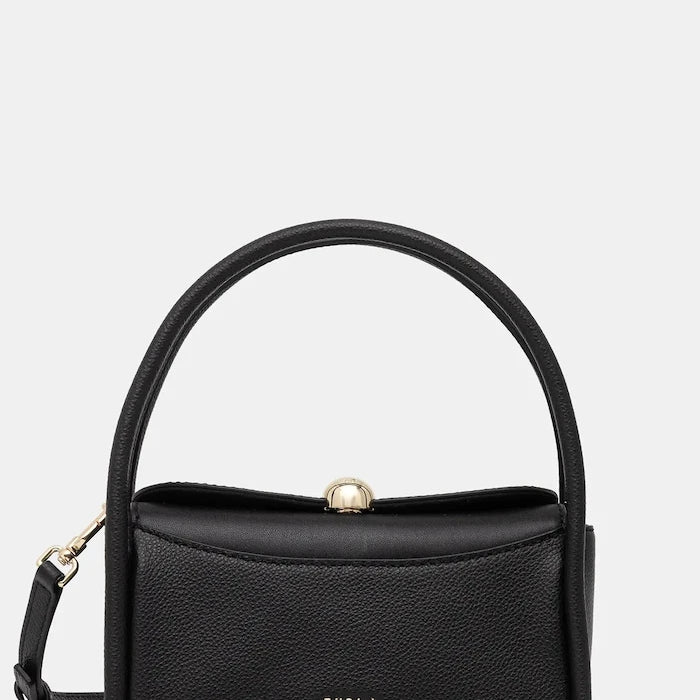 Кожена чанта Furla Nicole Mini Boston Bag