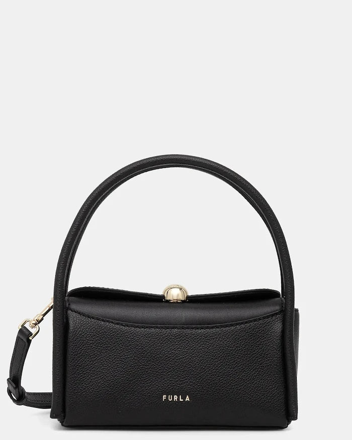 Кожена чанта Furla Nicole Mini Boston Bag