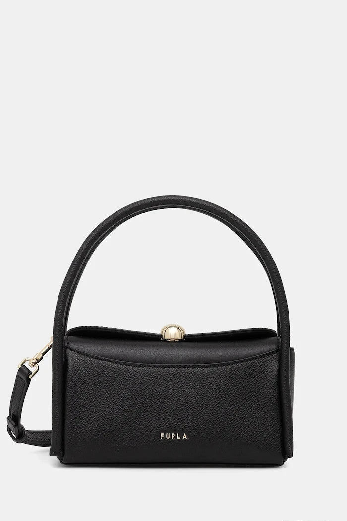 Кожена чанта Furla Nicole Mini Boston Bag