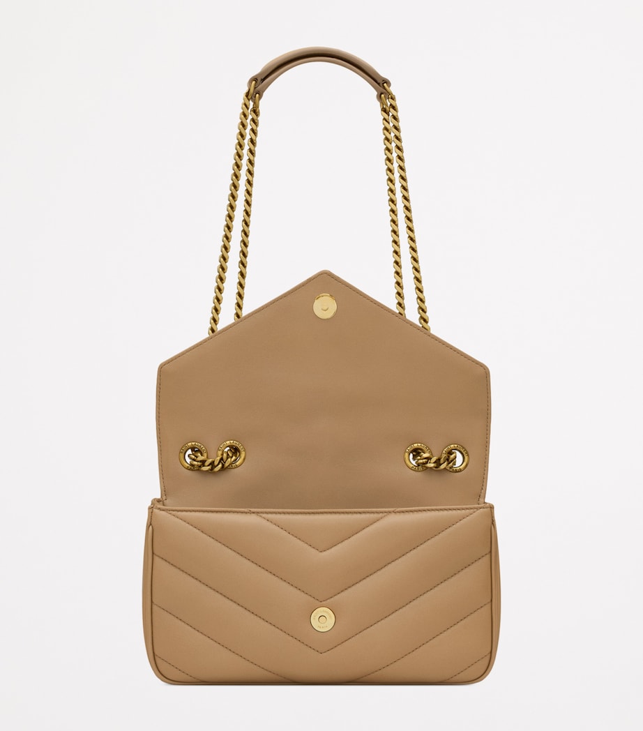 Saint Laurent Brown Small Loulou Shoulder Bag