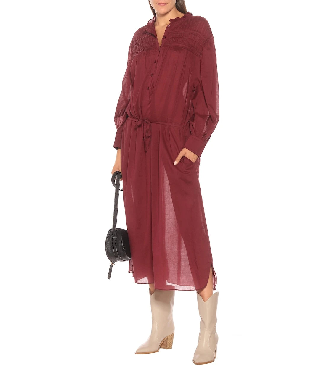 Marant Etoile - Perkins cotton voile maxi dress