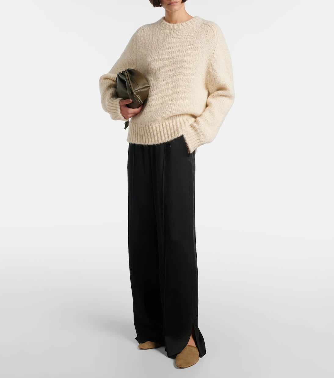 Christen - Elipse calf hair mules