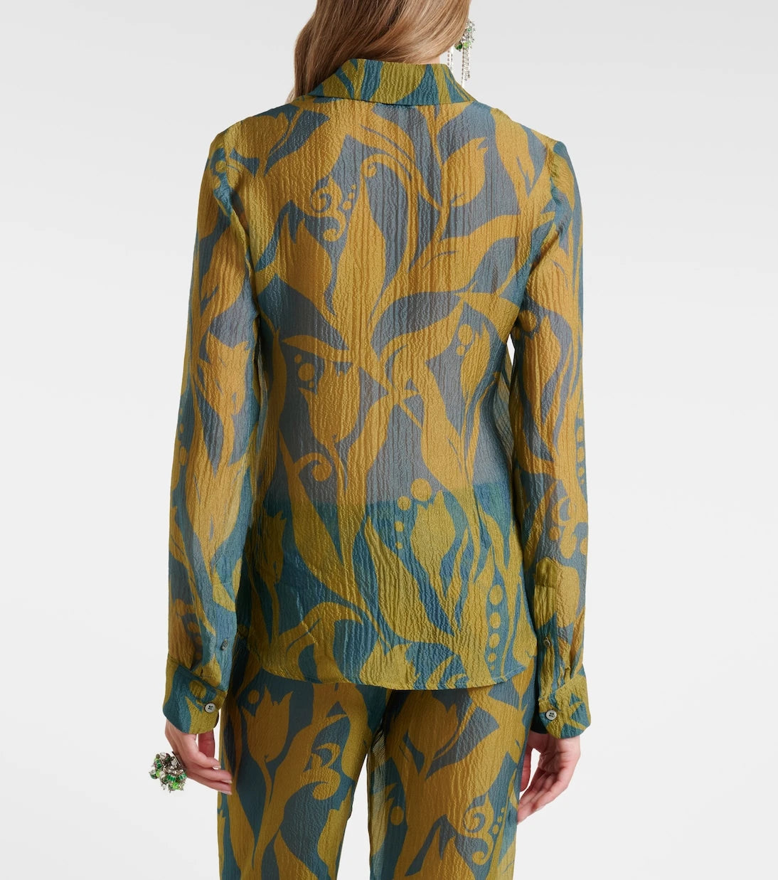 Dries Van Noten - Printed silk shirt