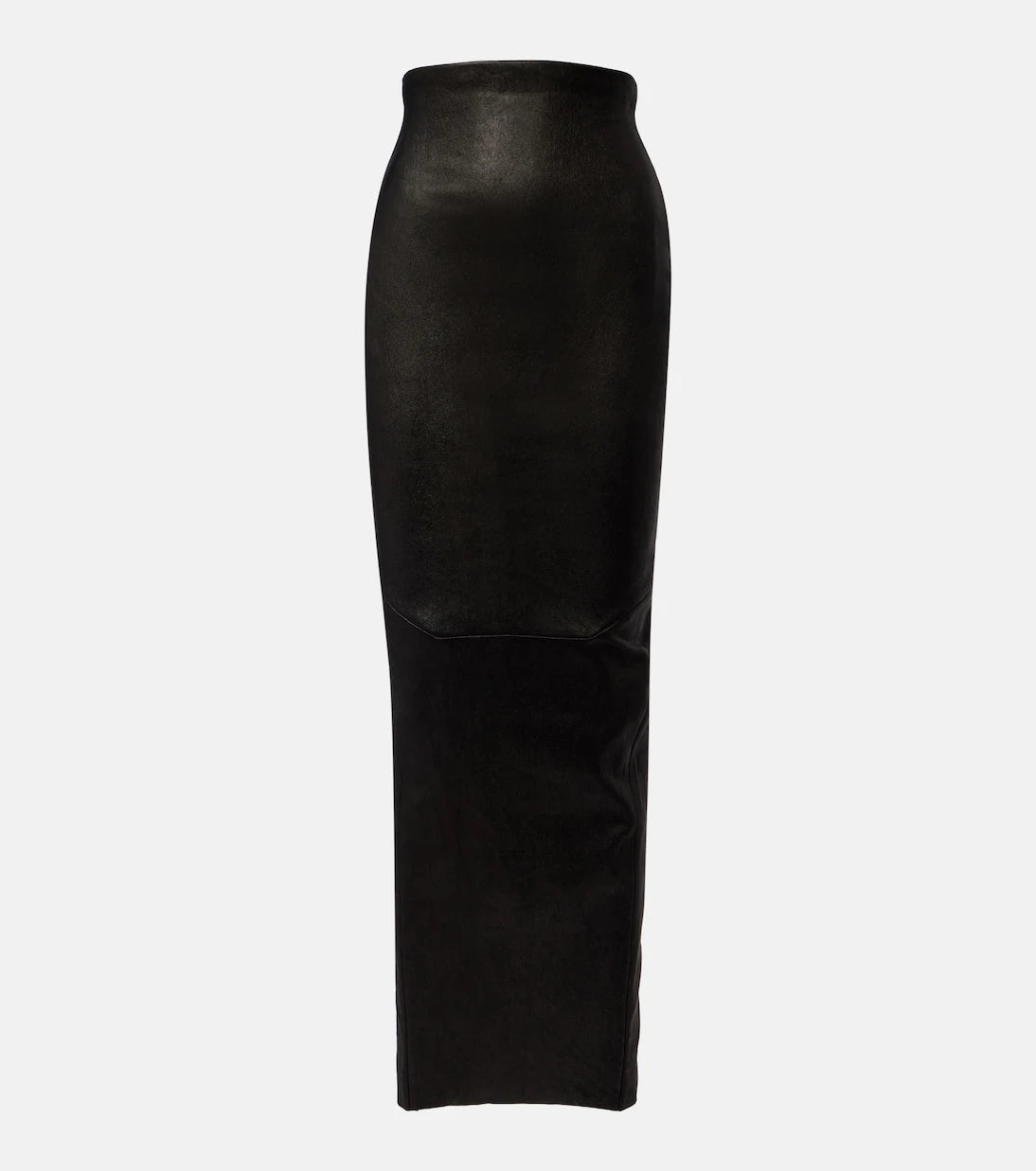 Rick Owens - Dirt Pillar leather maxi skirt