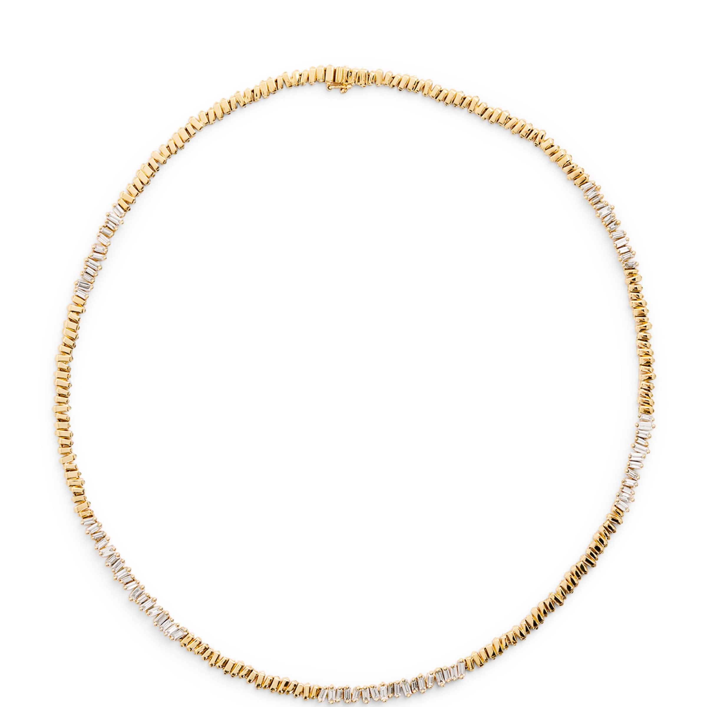 Yellow Gold and Diamond Golden Age Tennis Necklace
