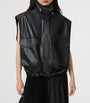 Lambskin Clay Gilet BLACK
