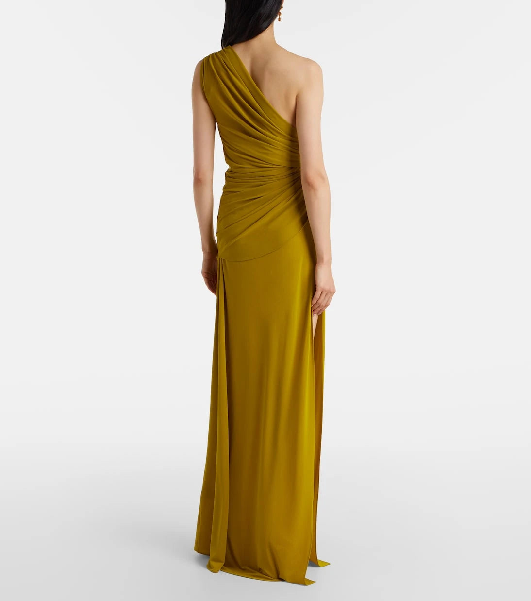 Alex Perry - Draped one-shoulder crêpe jersey gown