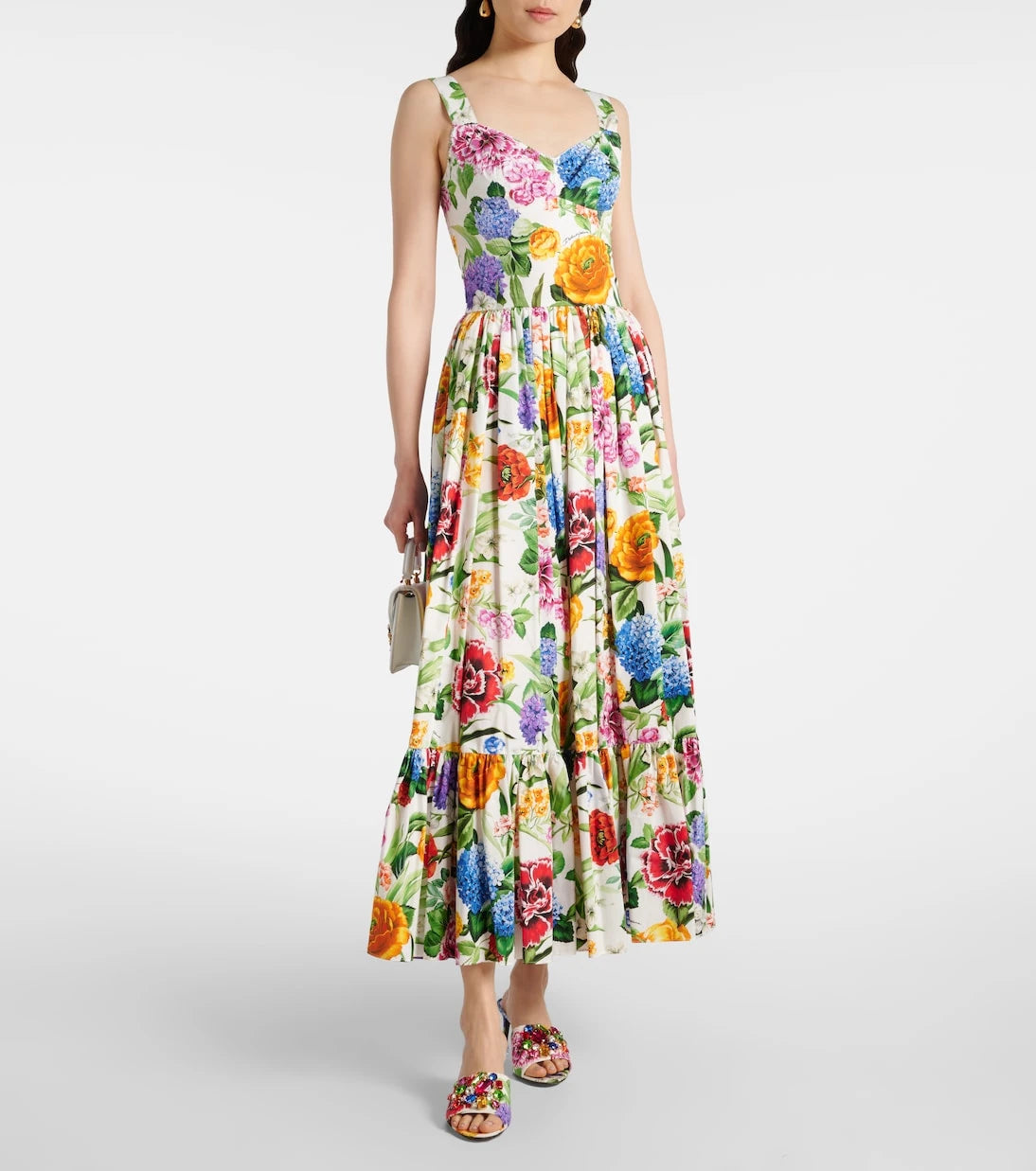 Dolce&Gabbana - Kiera floral embellished brocade mules