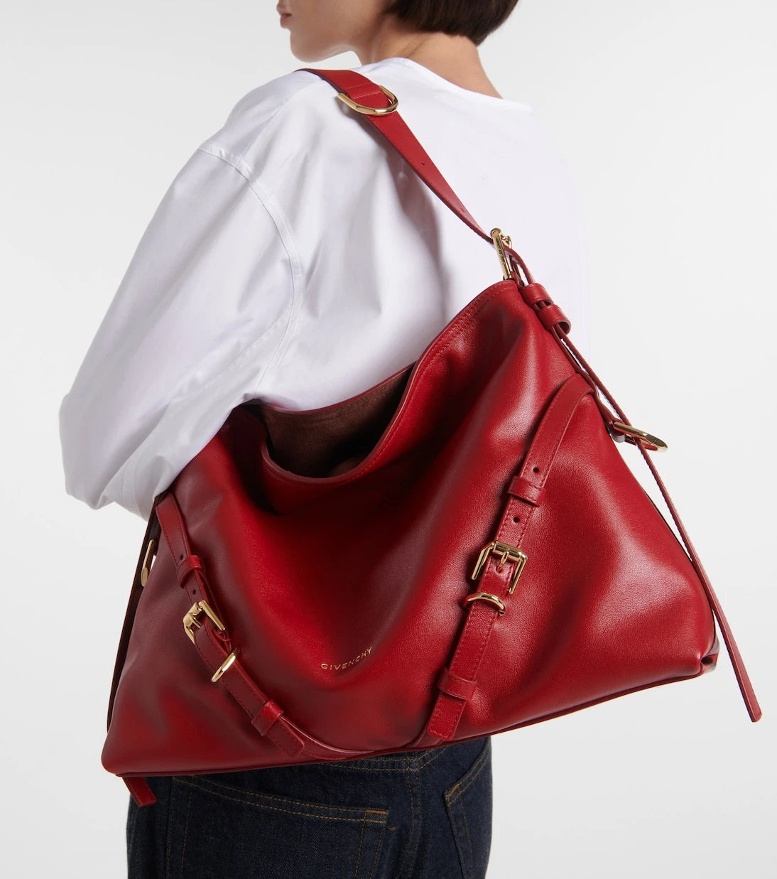 Givenchy - Voyou Medium leather shoulder bag