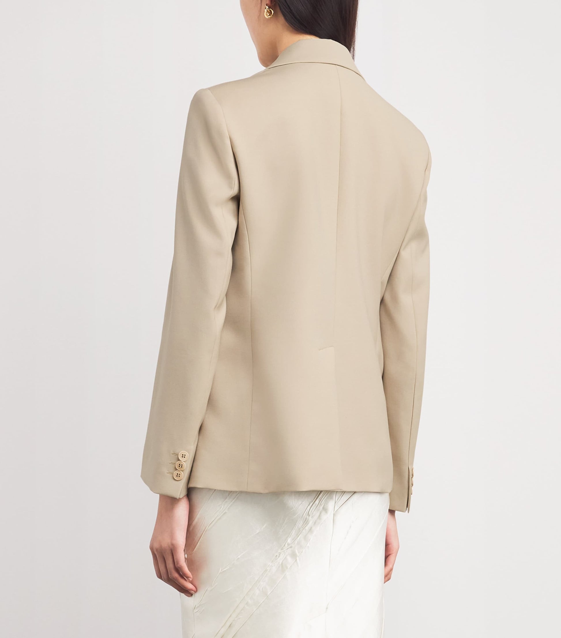 Weekend Max Mara Beige Virgin Wool Blazer