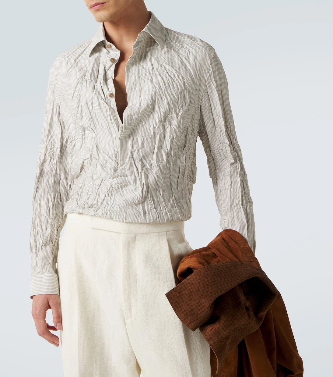 Zegna - Striped silk shirt