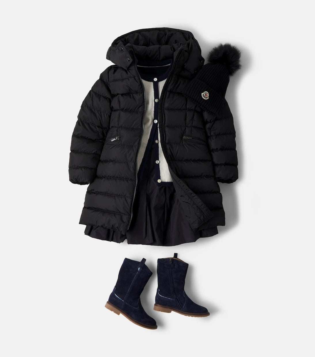 Moncler Enfant - Ribbed-knit virgin wool beanie