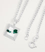 Sterling Silver and Emerald Necklace
