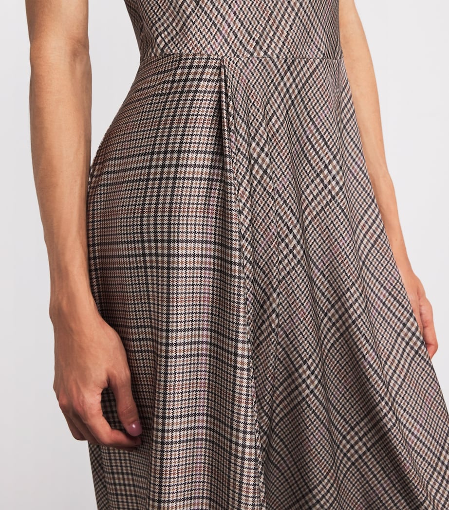 Vince Brown Satin Cowl-Neck Maxi Dress