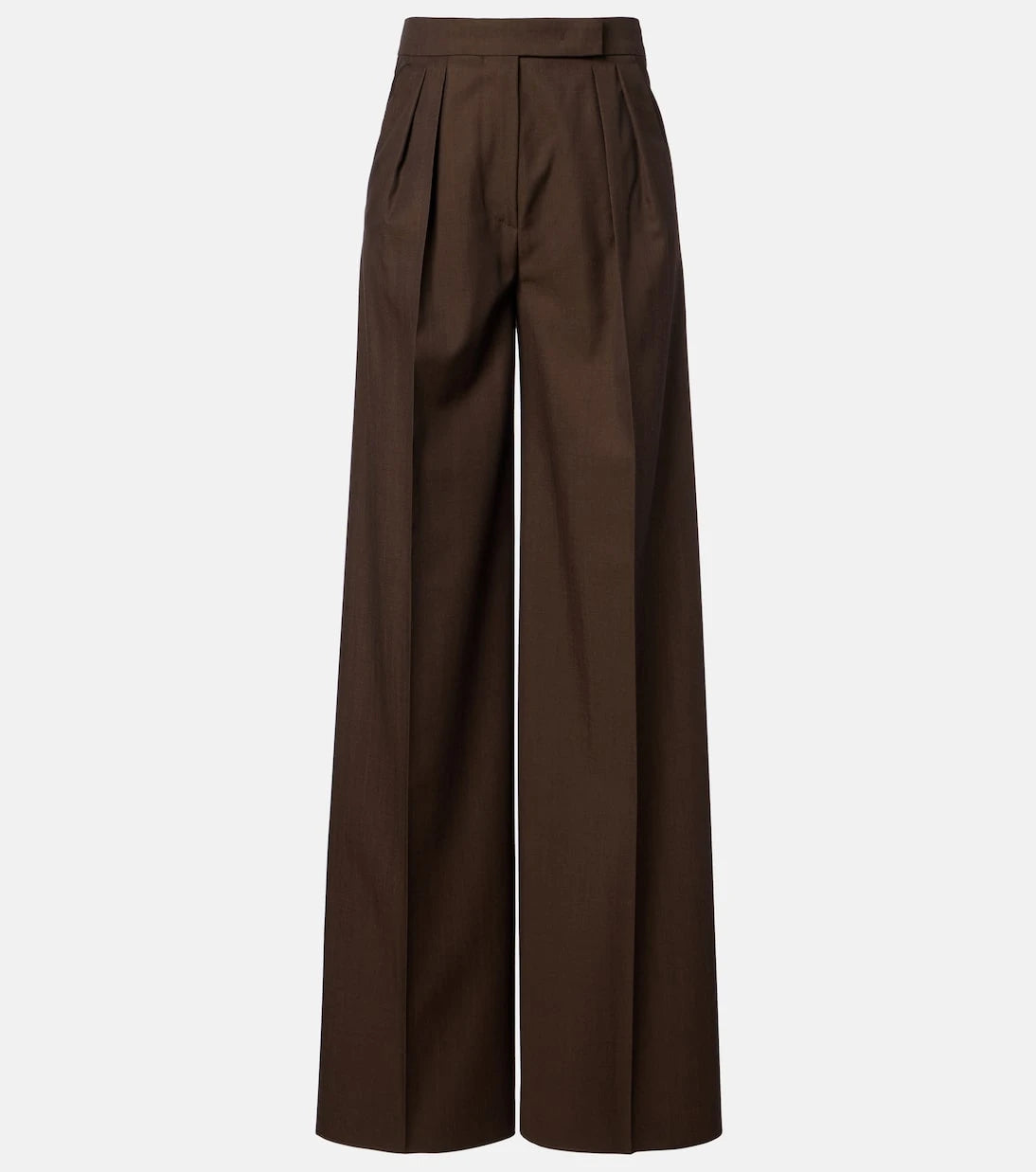 Max Mara - بنطال Quorum بقصة أرجل واسعة من صوف الفيرجن