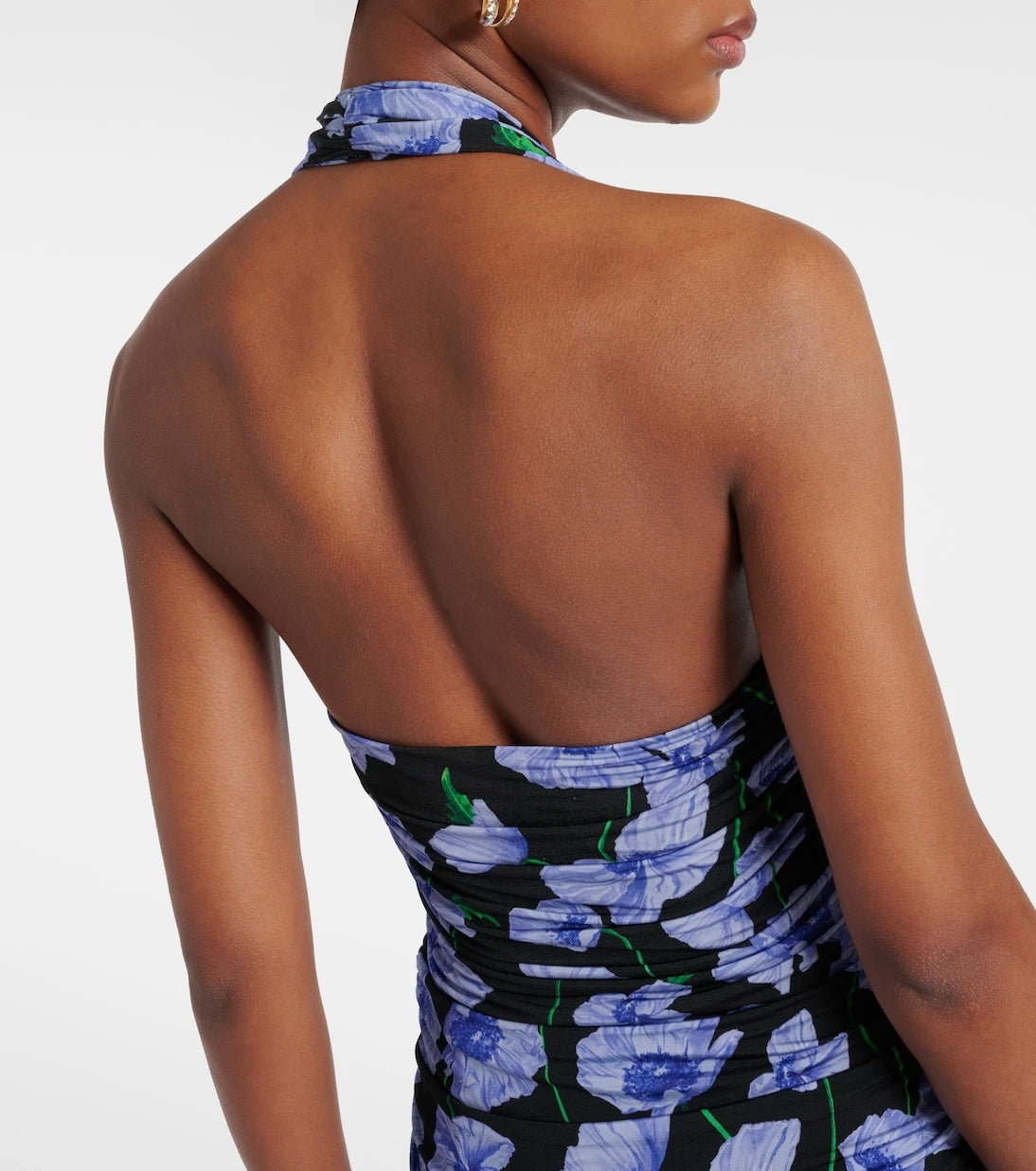 Carolina Herrera - Floral gathered midi dress