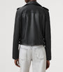 Black Leather Balfern Biker Jacket