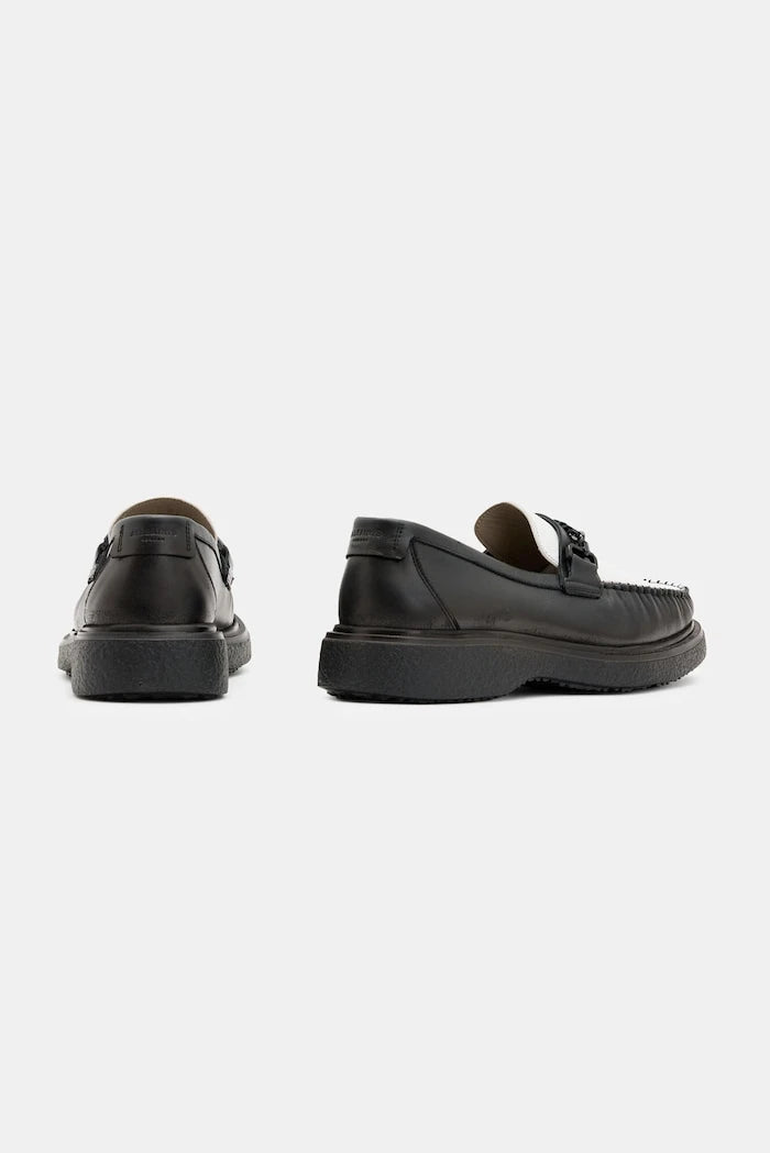 Кожени мокасини AllSaints Gibbs Chain Loafer