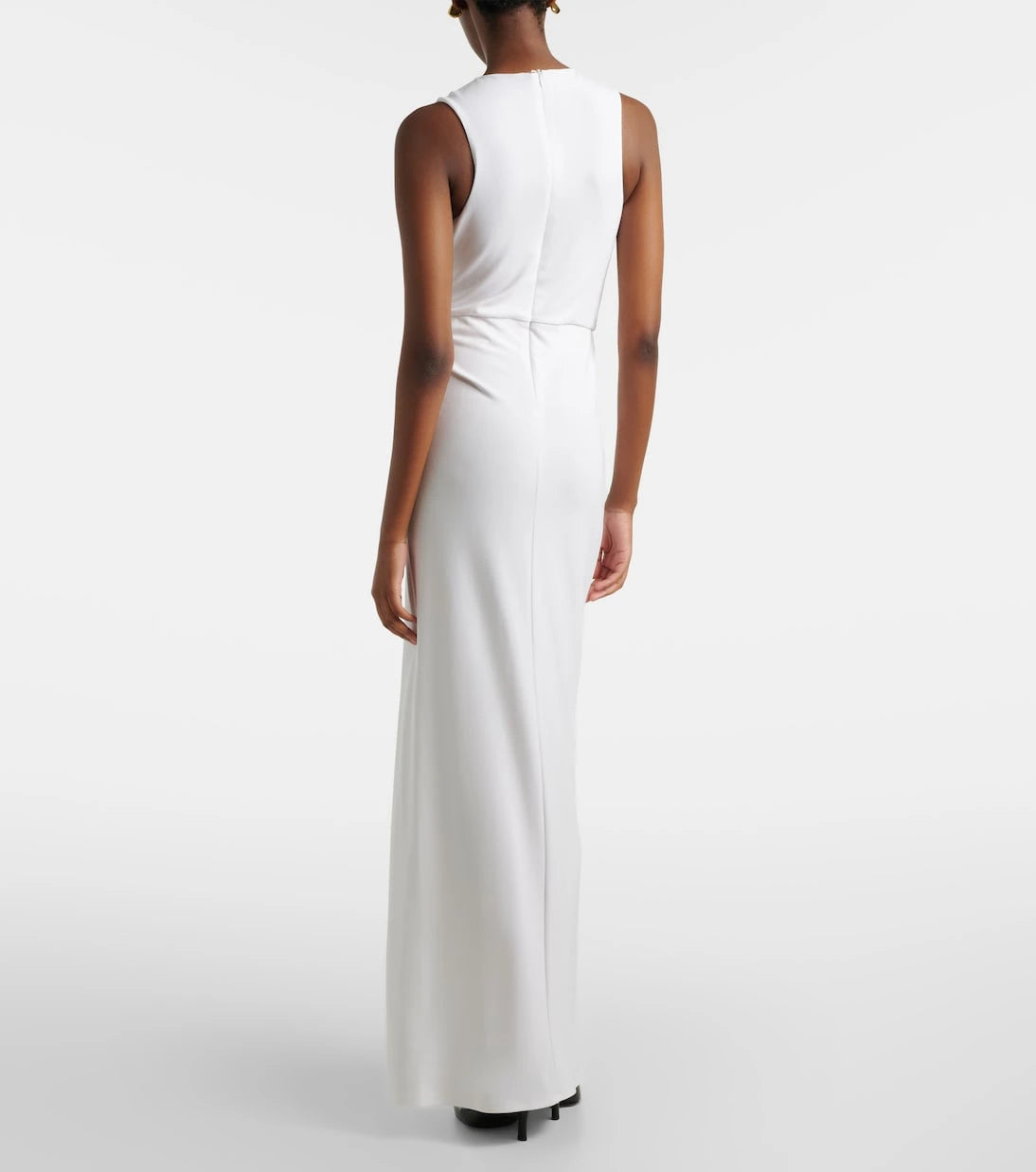 Sportmax - Saletta cutout crêpe jersey maxi dress