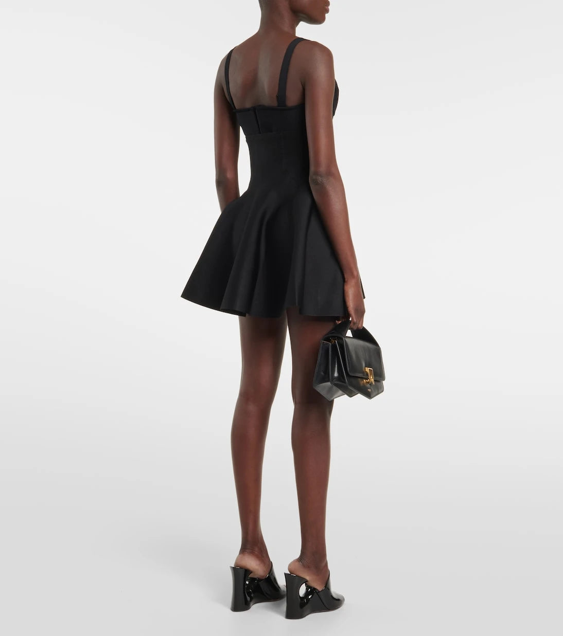 Alaïa - تنورة قصيرة بكسرات