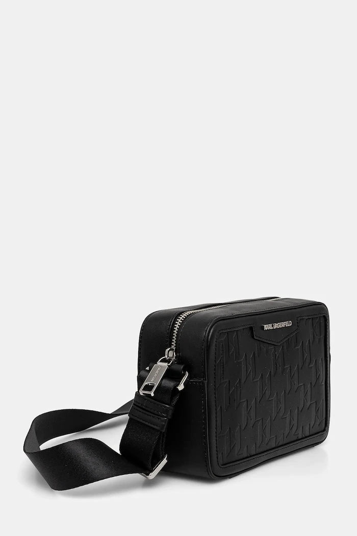 Karl Lagerfeld erkek deri çapraz çanta K/LOOM