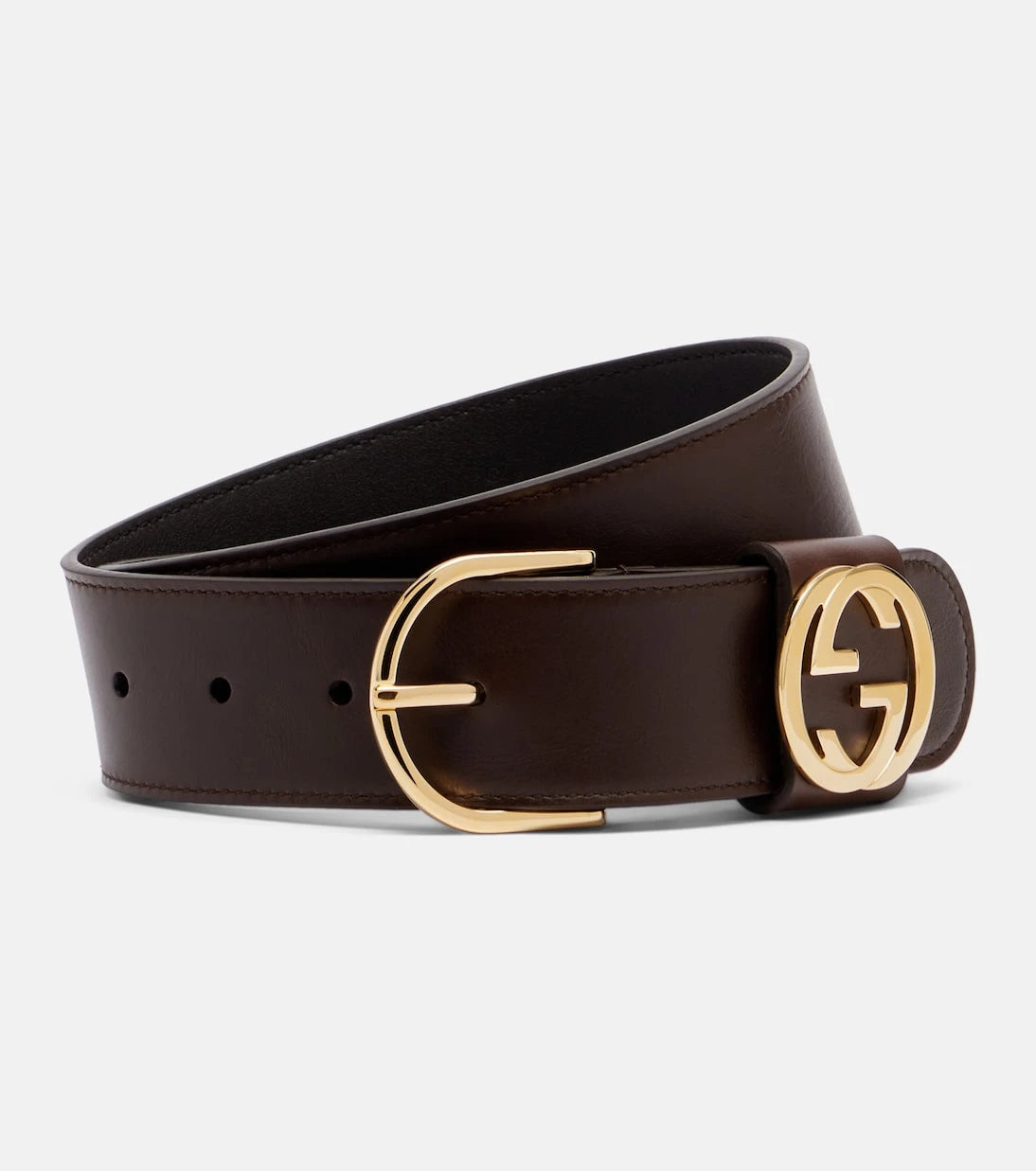 Gucci - Interlocking G leather belt