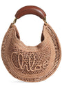 Chloé Raffia Summer Banana Shoulder Bag