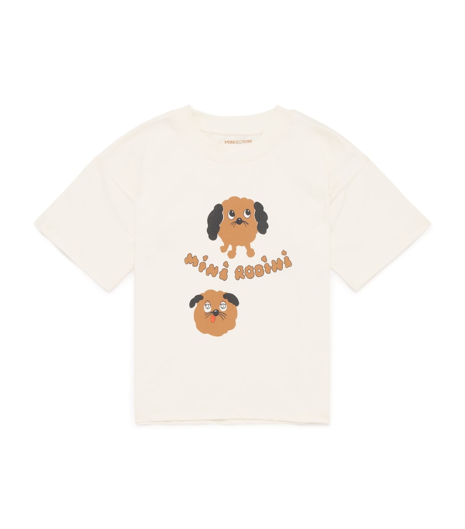 Mini Rodini Organic Cotton Doggies T-Shirt (3-11 Years)