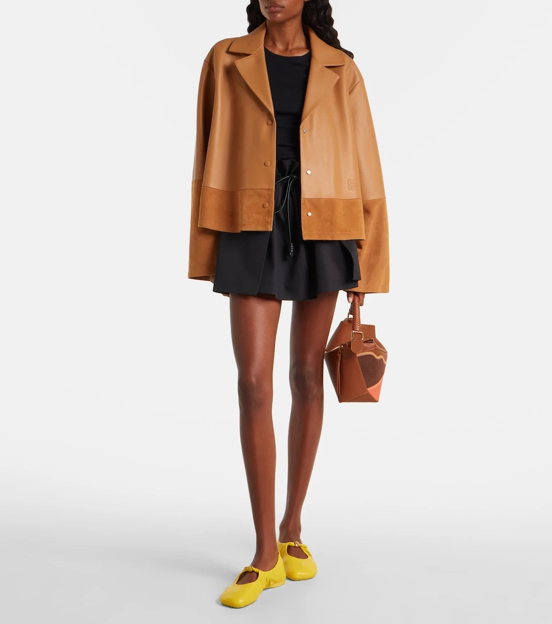 Loewe - Pyjama leather and suede jacket